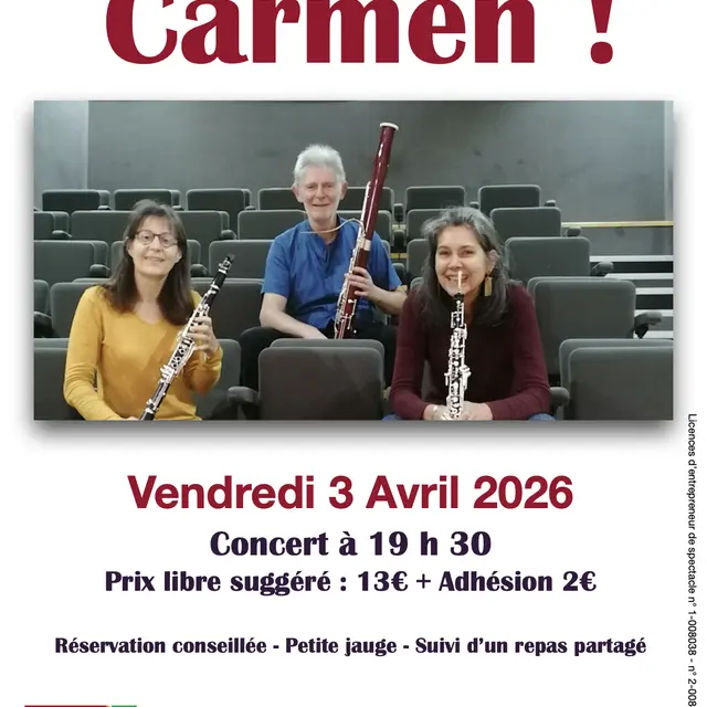 Concert - Carmen ! par le trio les DéAnchès