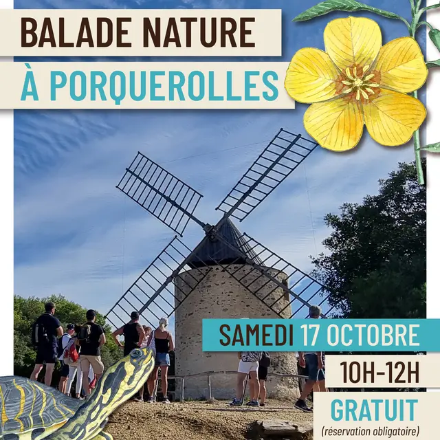 Affiche Balade nature à Porquerolles