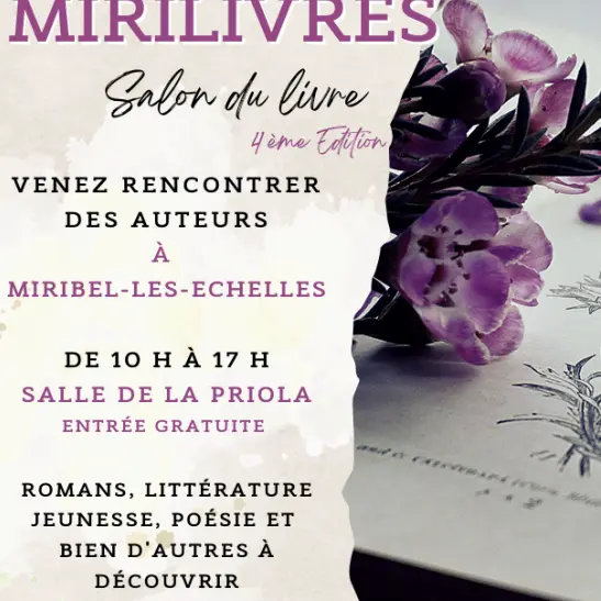 Mirilivres : salon du livre 4ème édition_Miribel-les-Échelles