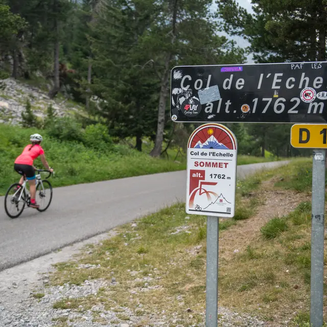 Le Col de l'Échelle à vélo