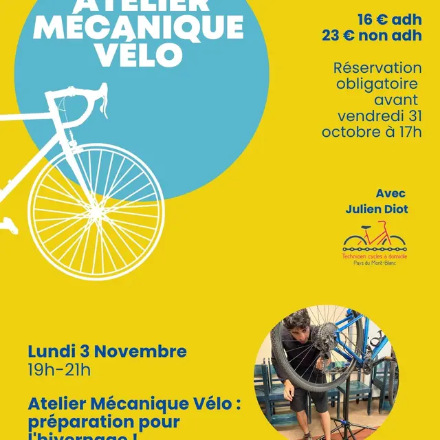 MJC - Atelier Mécanique Vélo: préparation pour l'hivernage !_Saint-Gervais-les-Bains