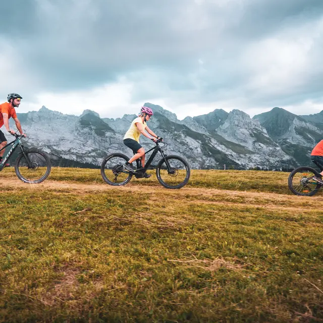 Randonnée sur le domaine VTT