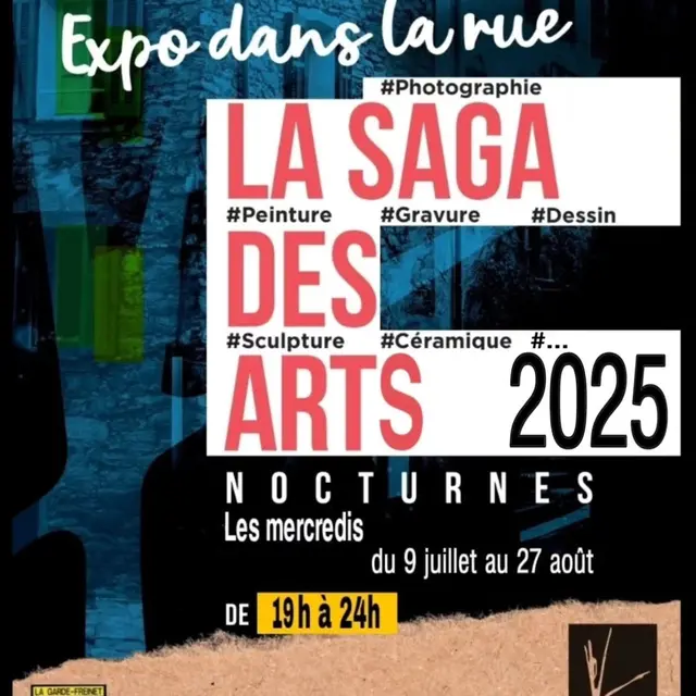 Exposition dans la rue La Saga des Arts_La Garde-Freinet