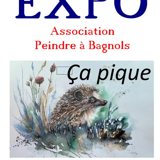 Affcihe Expo Peinture Bagnols-en-Forêt