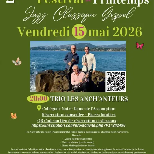 Concert : Trio les Anch'anteurs - musique de chambre | Festival de printemps_Barjols