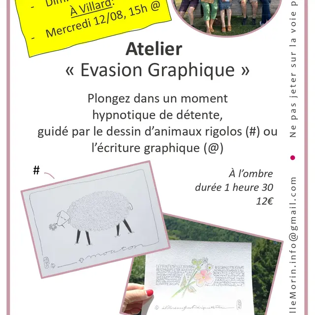 Atelier évasion graphique_Villard-de-Lans