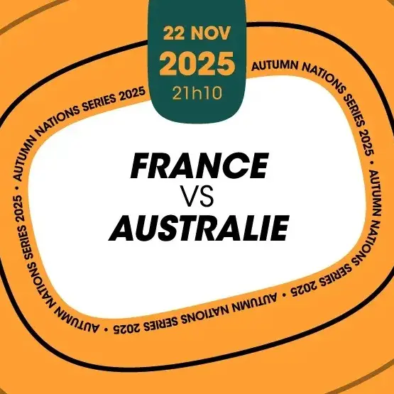 Match de rugby France contre Australie