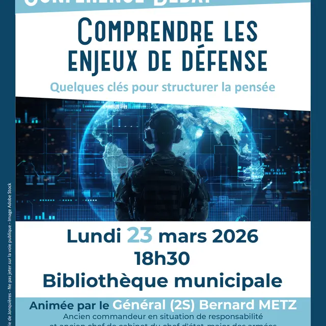 Conférence / Débat : Comprendre les enjeux de défense_Jonquières