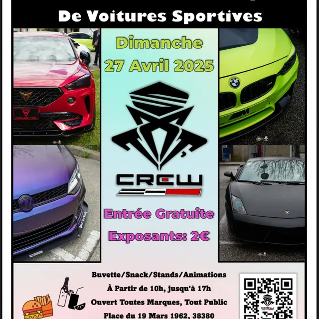 Rassemblement de voitures sportives_Saint-Laurent-du-Pont