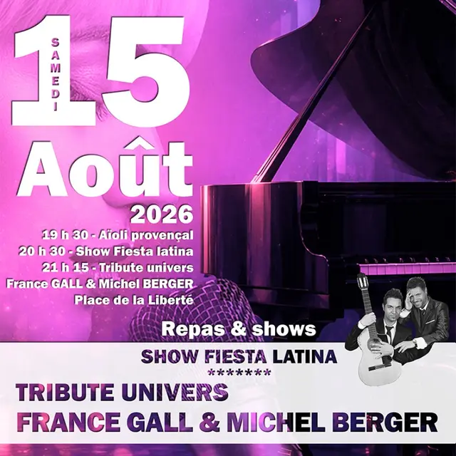 Spectacle Festia latina & Tribute France Gall et Michel Berger_Néoules