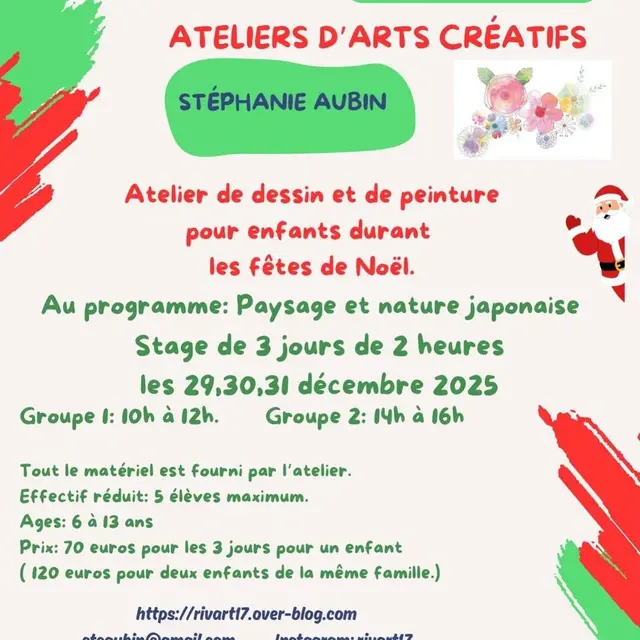 Ateliers d'arts créatifs par Stéphanie Aubin_Rivedoux-Plage