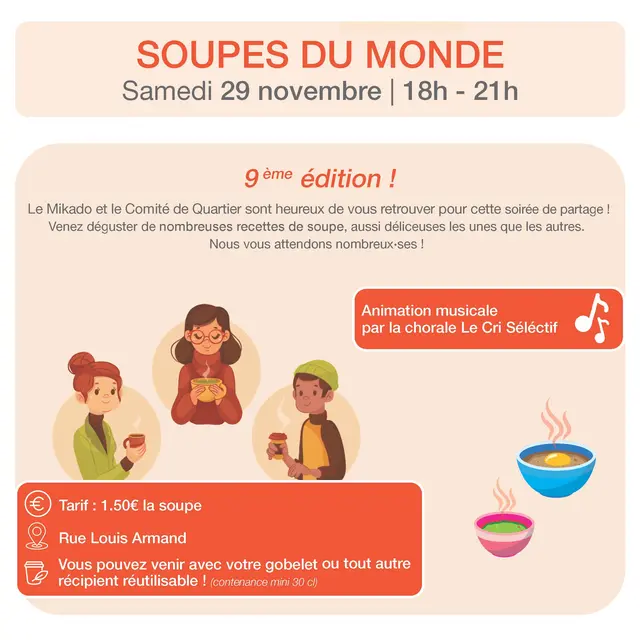 Soirée Soupes du monde | 9ème édition_Annecy