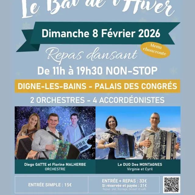 Le Bal de l'Hiver - Repas dansant_Digne-les-Bains