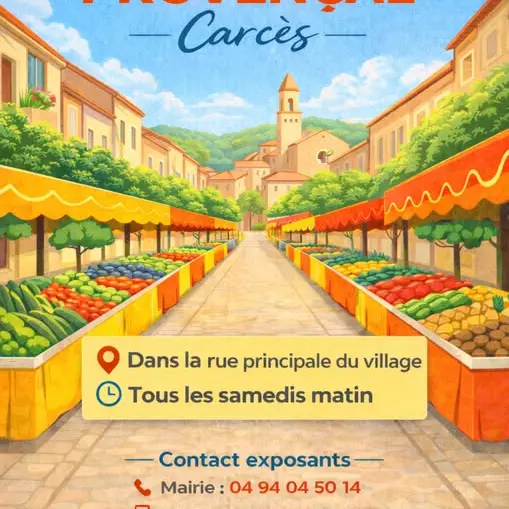 Marché du samedi (46 exposants)_Carcès