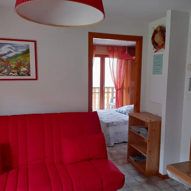 salon et entrée chambre