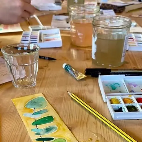 Les Invités de la Poterie : Cours d'Aquarelle_Les Gets