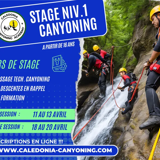 Stage canyoning niveau 1