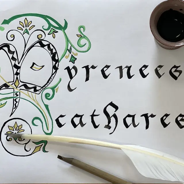 Calligraphie Pyrénées Cathares