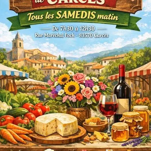 Marché du samedi (46 exposants)_Carcès