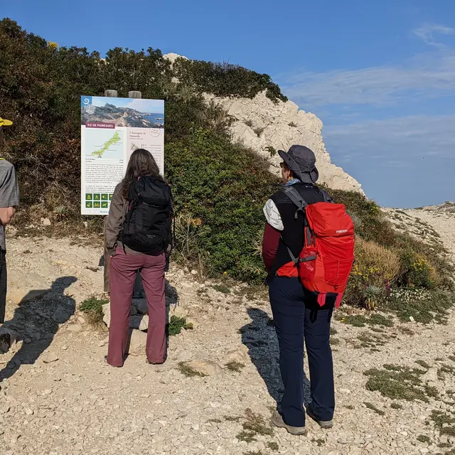 Début du sentier Pomègues