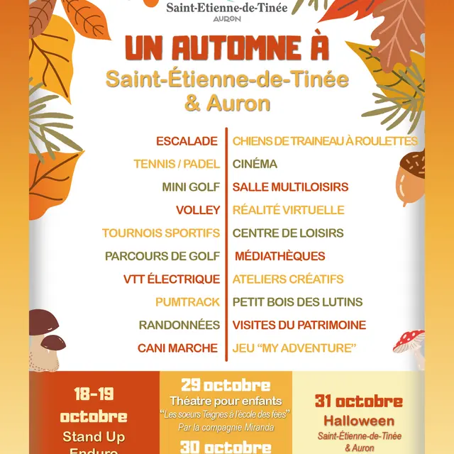 Vacances d'automne à Saint Etienne de Tinée / Auron_Saint-Étienne-de-Tinée