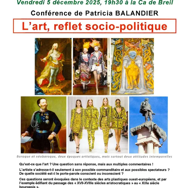 Université populaire : l'art, reflet socio-politique_Breil-sur-Roya