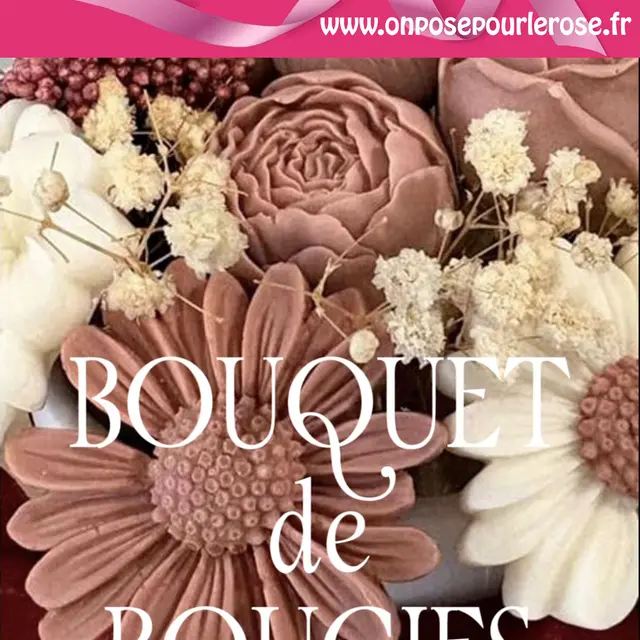 Bougie, bouquet parfumé | On Pose pour le Rose_Tanneron