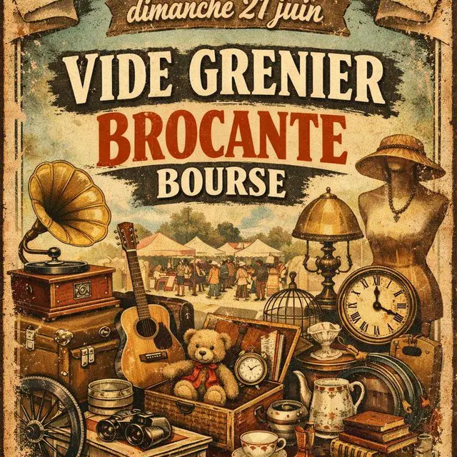 Vide grenier, brocante et bourse d'échanges_Lacapelle-Viescamp