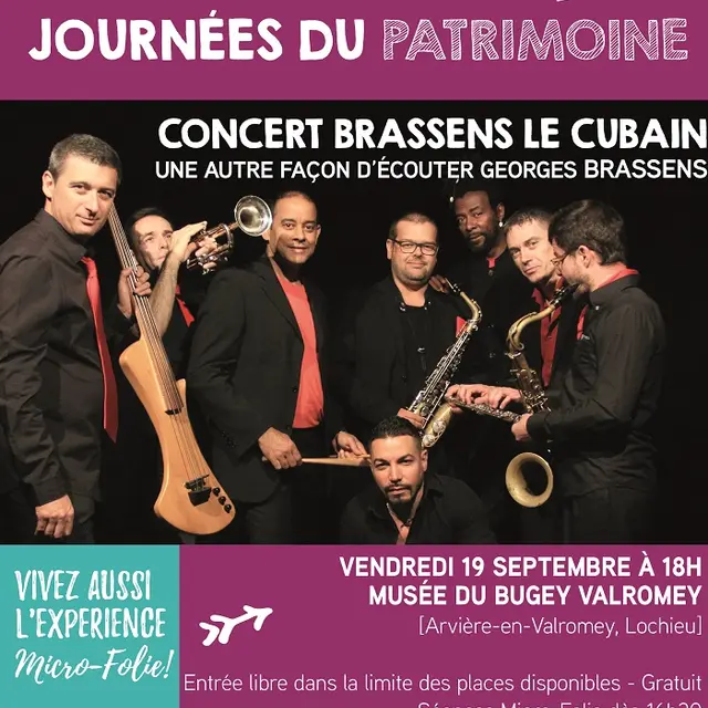 Concert Brassens Le Cubain au Musée du Bugey-Valromey_Arvière-en-Valromey
