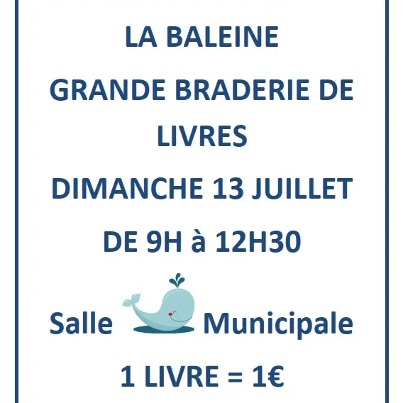 Braderie de livres de la bibliothèque La Baleine_Saint-Clément-des-Baleines