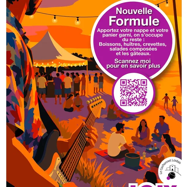 Pique-nique et concert sur la plage du Grouin_Loix
