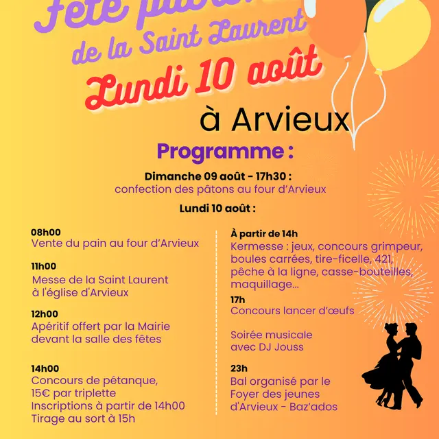 Fête Patronale de la Saint Laurent_Arvieux