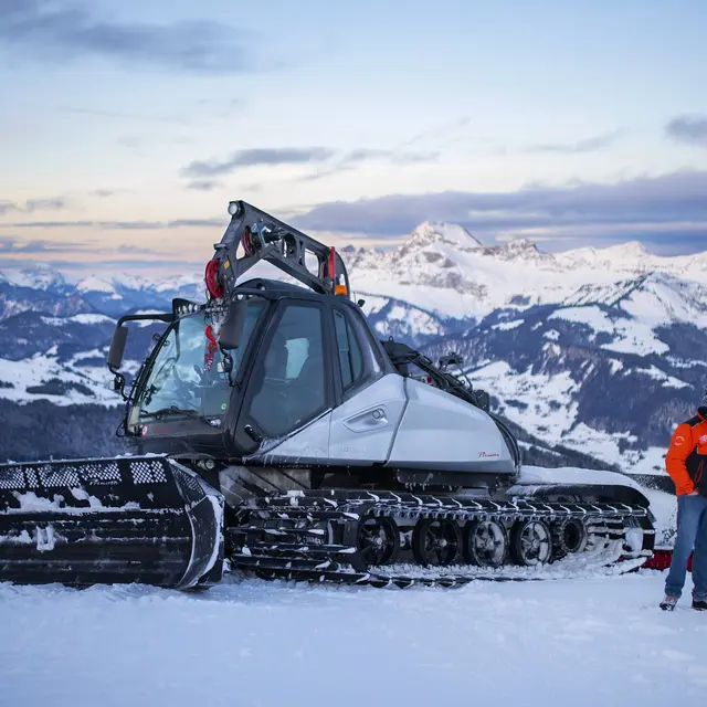 Rencontre avec un dameur_Les Saisies