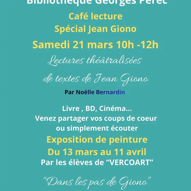 Café lecture de Jean Giono_Villard-de-Lans