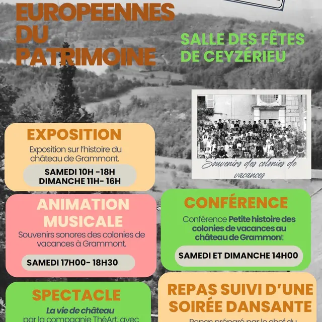 Conférence sur les colonies de vacances au château de Grammont