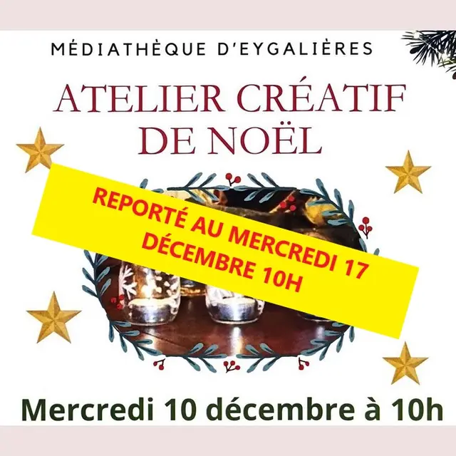 [REPORTÉ] Atelier créatif de Noël à la Médiathèque d'Eygalières_Eygalières