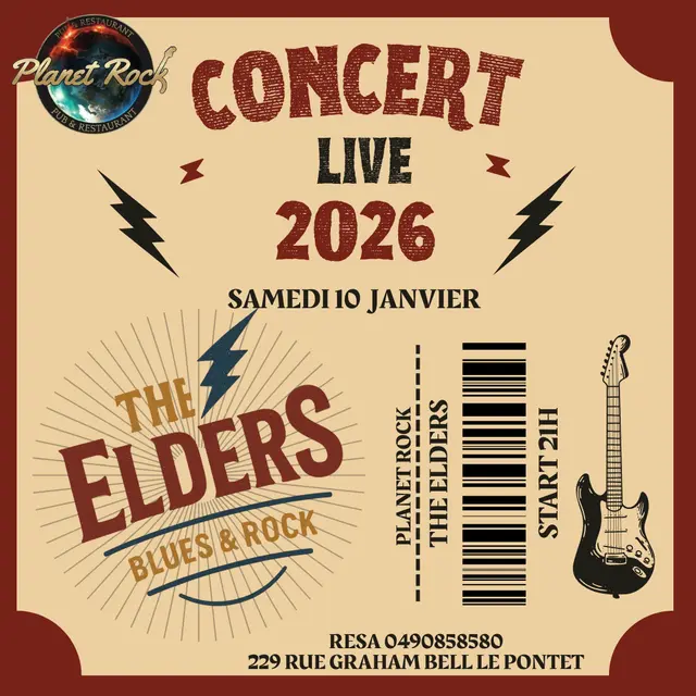 Concert Live The Elders_Le Pontet