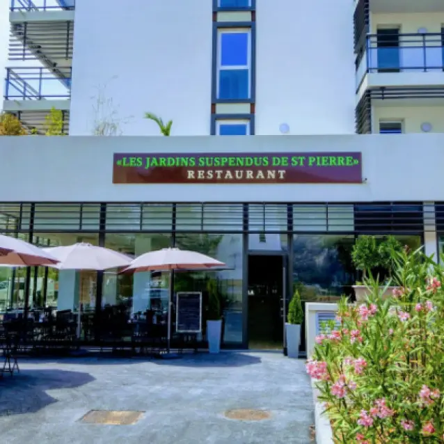 restaurant les jardins suspendus de st pierre