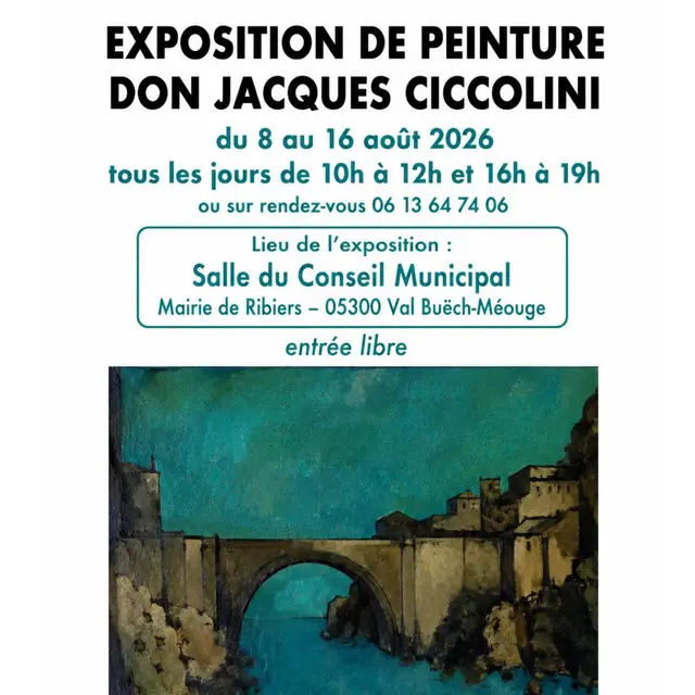 Exposition de peintures de Don Jacques Ciccolini_Val Buëch-Méouge