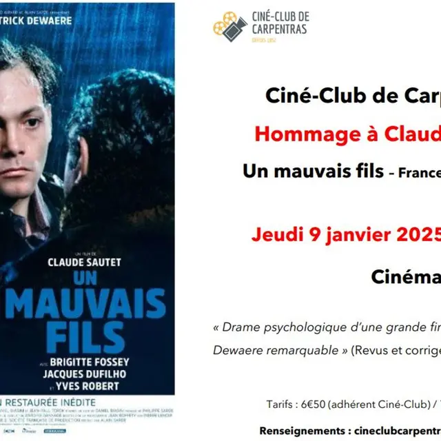 Ciné-club de Carpentras : Hommage à Claude Sautet_Carpentras