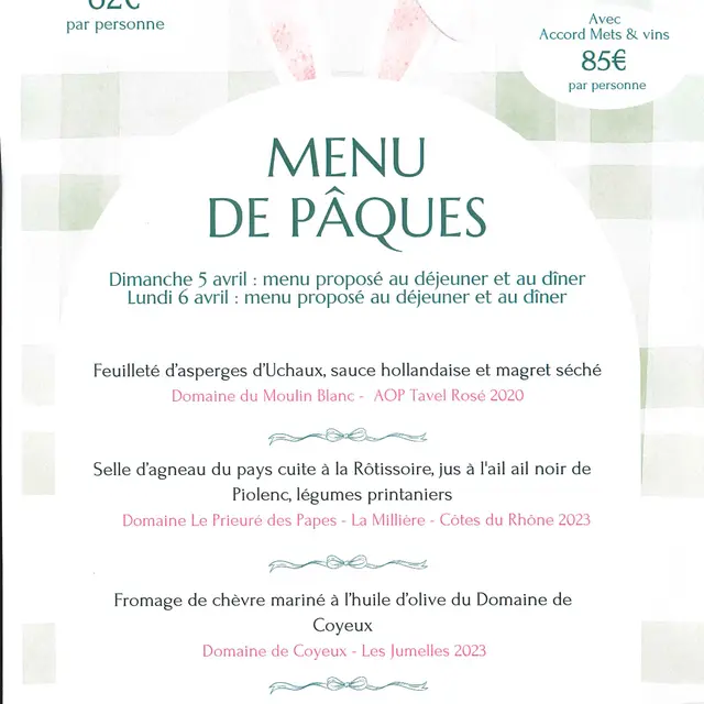Pâques au Comptoir de la Mère Germaine_Châteauneuf-du-Pape