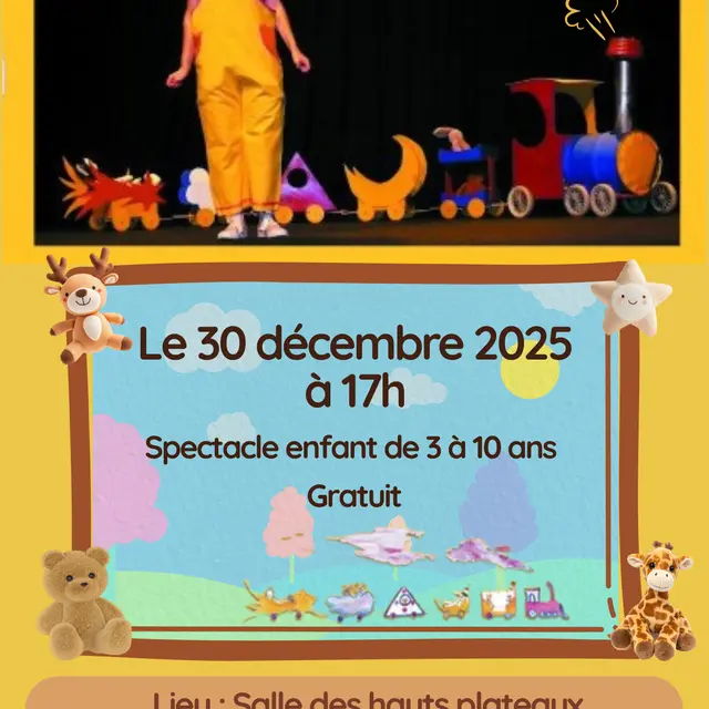 Spectacle enfant : Le petit train des doudous perdus_Corrençon-en-Vercors