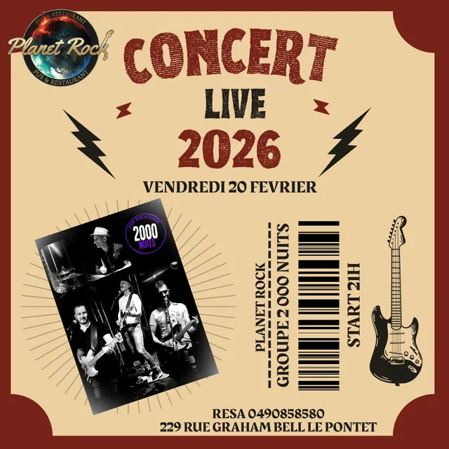 Concert Live Groupe «2 000 Nuits»_Le Pontet