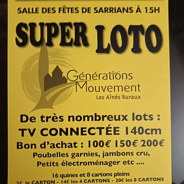 Loto Génération Mouvement_Sarrians