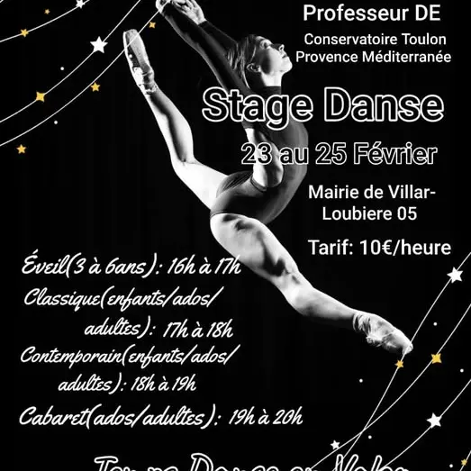 Stage danse à Villar-Loubière