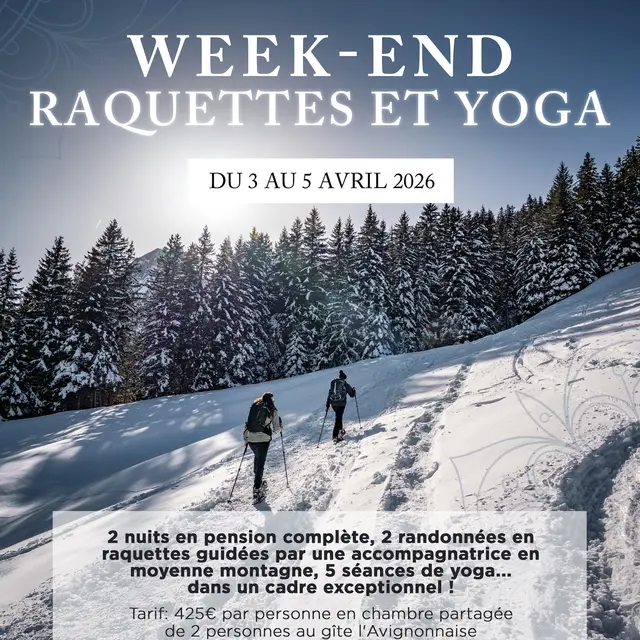 Week-end raquettes et yoga avec Amandine et Laetitia_Les Contamines-Montjoie
