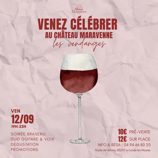 Fête des vendanges au Château Maravenne, La Londe les Maures
