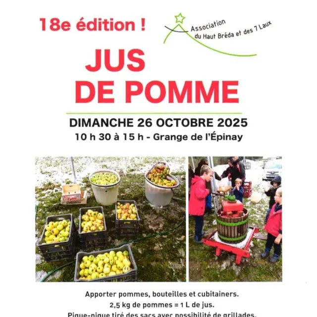 Jus de pomme, 18ème édition_Le Haut-Bréda