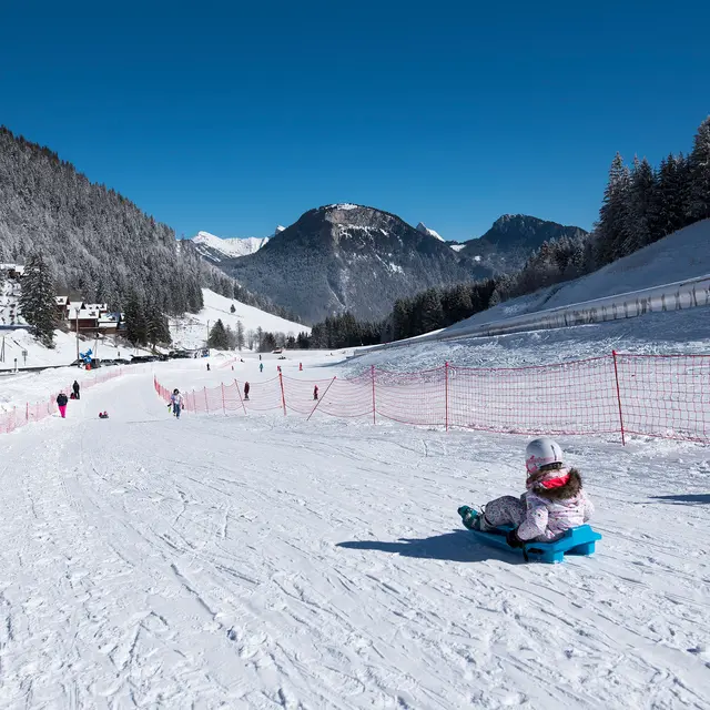Piste de luge du Col du Corbier