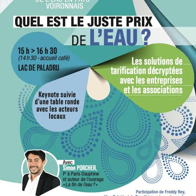 Conférence ; quel est le juste prix de l'eau ?_Villages du lac de Paladru